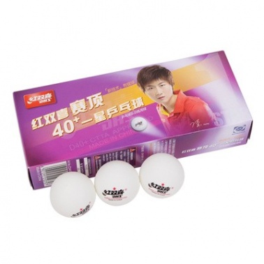 红双喜/DHS CD40C 赛顶白色一星乒乓球（十只装）