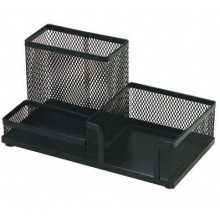 齐心(Comix)B2061 耐用铁网多功能笔座