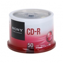 SONY/索尼 原装正品光盘 cd空白光盘 700M 刻录盘 CD-R（50片桶装）