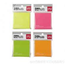 得力(deli) 76×76mm彩色荧光百事贴 9085