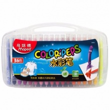 马培德（Maped）36色水彩笔塑盒装 845051