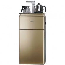 海尔（Haier）茶吧机家用加热多功能立式茶饮 茶吧 饮水机立式YR1683 金色