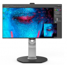 飞利浦（PHILIPS）241P8QPTKEB 23.8英寸 AH-IPS屏 四面窄边框 升降旋转 电脑办公显示器