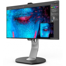 飞利浦（PHILIPS）241P8QPTKEB 23.8英寸 AH-IPS屏 四面窄边框 升降旋转 电脑办公显示器