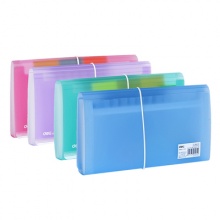 得力(deli)5560 带索引标签票据包/风琴包