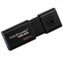 金士顿(Kingston)128GB USB3.0 U盘DT100G3 黑色 滑盖设计