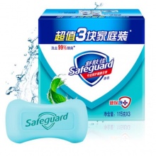 舒肤佳香皂薄荷冰怡舒爽115gX3（温和洁净 清凉醒肤 ）