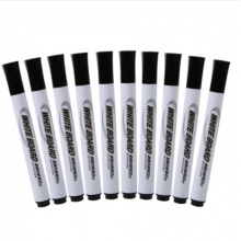 晨光(M&G)单头黑色白板笔可擦易擦办公会议笔 10支/盒AWMY2202