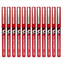 百乐（PILOT）BX-V5 直液式中性笔针管笔 红色 0.5mm 12支/盒