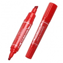 齐心MK808 可加墨水记号笔大头笔马克笔快干油性笔 红色单支