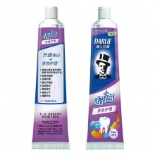 黑人（DARLIE）超白美白牙膏190g 护龈防蛀健齿清新口气