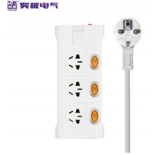 突破（TOP） TZ-C3K3插座 接线板 分控独立开关 防冲击 过载保护 1.8米