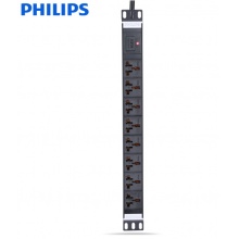 飞利浦（PHILIPS）8孔位3米工业防雷PDU机柜插座插排插线板接线板 10A/16A双用孔
