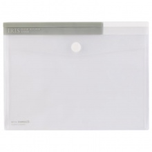 齐心 A1769 办公必备粉彩粘扣袋 A4白色