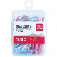 得力（deli） 回形针0024 彩色创意曲别针
