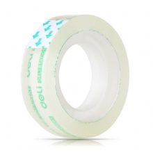 得力(deli)30029 透明文具胶带12mm*18m 6卷/筒装
