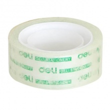 得力(deli)30065高透文具小胶带18mm*30y(27.4米)8卷/筒