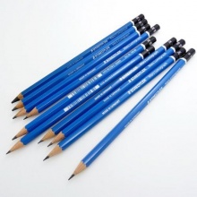 施德楼（STAEDTLER）100-5B 蓝杆素描铅笔（12支装）