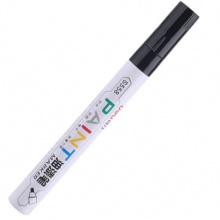 得力（deli） S558速干油漆笔 黑色 1支装