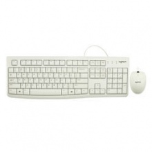 罗技（Logitech）K120键盘 白色