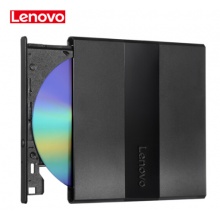 联想（Lenovo）8倍速 USB2.0 外置光驱 DVD刻录机 移动光驱 黑色 DB75 Plus