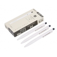 晨光(M&G)ABP89802-黑 本味系列0.5mm黑色子弹头按动圆珠笔中油笔原子笔 12支/盒