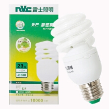 雷士照明（NVC牌）节能灯 E27大口螺旋 23W 4000K 冷白色（暖光）(只）