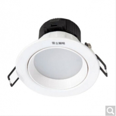 雷士照明（NVC）筒灯 led筒灯天花灯 3W（开孔75-80mm）白色灯面4000K暖白光