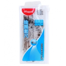 马培德（Maped） 897123 绘图套尺 直尺+三角板+量角器