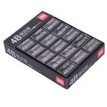 得力（deli）7545 学生考试美术4B橡皮擦 30个装 黑色 32*12*13mm/块