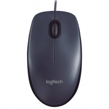 罗技(Logitech)M90 有线鼠标 即插即用 舒适可靠 黑色