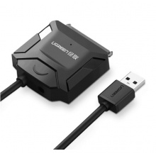 绿联（UGREEN）USB3.0转SATA转换器 2.5/3.5英寸硬盘转接线 USB数据连接线 0.5米 20231