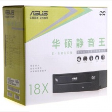 华硕(ASUS) 18倍速 SATA DVD光驱 黑色(DVD-E818A9T)
