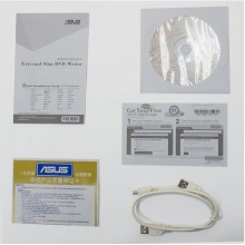 华硕(ASUS) 8倍速 USB2.0 外置DVD刻录机 移动光驱 白色(兼容苹果系统/SDRW-08D2S-U)