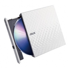 华硕(ASUS) 8倍速 USB2.0 外置DVD刻录机 移动光驱 白色(兼容苹果系统/SDRW-08D2S-U)