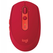 罗技（Logitech）M590 多设备静音无线蓝牙优联双模鼠标 宝石红