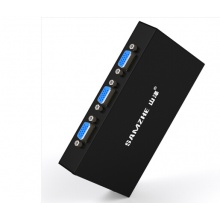 山泽（SAMZHE）VGA宽频二进一出高清视频切换器 手动智能开关控制 VGA2进1出共享显示器/转换器 HV-622W