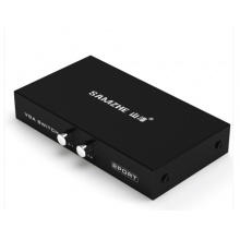 山泽（SAMZHE）VGA宽频二进一出高清视频切换器 手动智能开关控制 VGA2进1出共享显示器/转换器 HV-622W