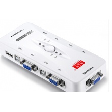 胜为（shengwei）KS-304A KVM切换器 USB 4口配线 手动四进一出 vga多电脑切换器 显示器共享器