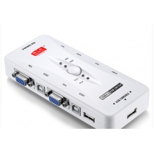 胜为（shengwei）KS-304A KVM切换器 USB 4口配线 手动四进一出 vga多电脑切换器 显示器共享器