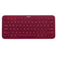 罗技（Logitech）K380多设备蓝牙键盘 IPAD键盘 手机键盘 红色