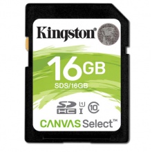 金士顿（Kingston）16GB80MB/s SD Class10 UHS-I高速相机电脑存储卡