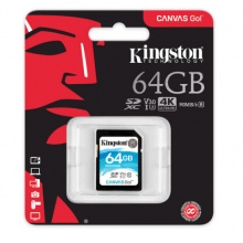 金士顿（Kingston）64GB 90MB/s SD Class10 UHS-I U3 V30高速存储卡