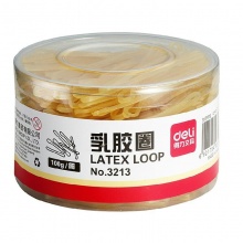 得力(deli)耐用橡皮筋100g/筒 3213