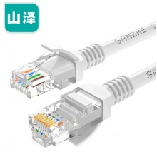 山泽(SAMZHE)超五类工程级高速CAT5e类百兆 成网线 贝吉色10米 ZW-10