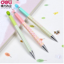 得力（deli）A32458 自动铅笔 学生活动铅笔0.5mm水晶珠波普风尚HB