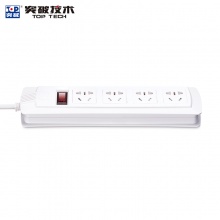 TOP突破T1K4(3m)一控四位新国标插座3米