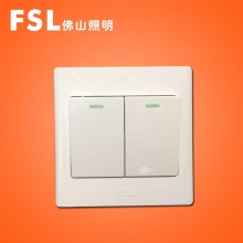 FSL佛山照明 佛照电工 开关插座 二位单级大跷板开关