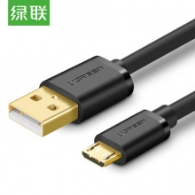 绿联(UGREEN)USB2.0安卓数据快充线micro usb 1.5米 黑色US289
