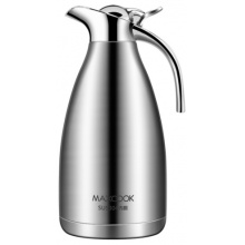 美厨（maxcook）保温壶 304不锈钢 大容量 2L 保冷保热长效保温 本色 MCH-478